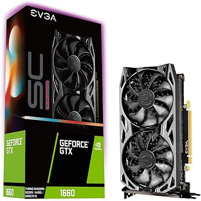 Carte graphique de jeu evga geforce gtx 1660 sc ultra 06g-p4-1067-kr