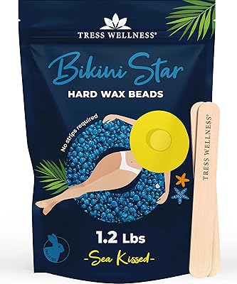 Tress wellness bikini wax pour cheveux épais 550g perles de cire dure