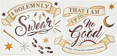 Romats mrm 3607 gm harry potter citation de carte murale géante, multicolore
