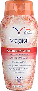 Lavage intime quotidien sensitive scent plus, parfum fleur de pêcher, 12 fl oz