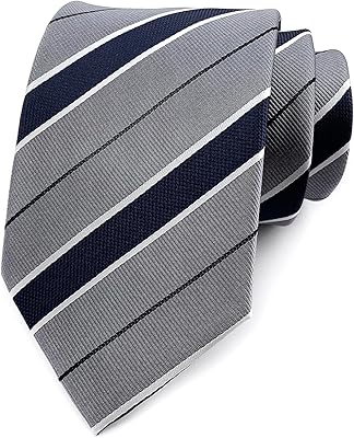 Cravates secdtie pour hommes, cravates de mariage de styliste formelles à rayures tissées
