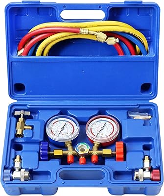 Adafirst kit de jauge de collecteur ac kit d'outils de charge de réfrigérant