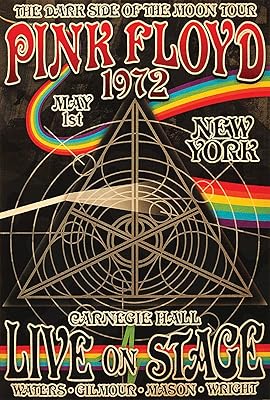 Affiche pink floyd carnegie hall - 11 x 17 - affiche mate premium
