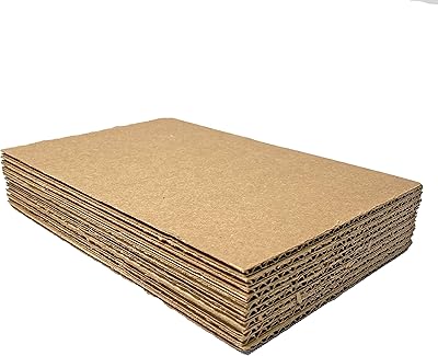 Tampons de remplissage en carton ondulé épais de 1-8" 9 x 6"