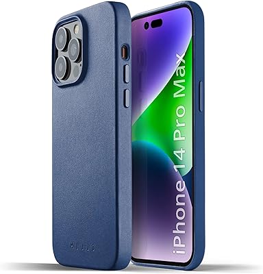 Coque entièrement en cuir mojo pour iphone 14 pro max avec magsafe