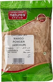 Poudre de mangue nature's choice, 100 grammes, vert et rouge