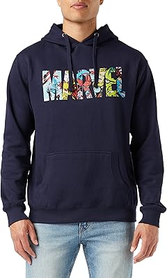 Sweat à capuche avec logo marvel pour hommes