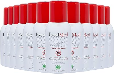 Spray désinfectant pour les mains exylmed 100 ml (paquet de 12), aloe vera