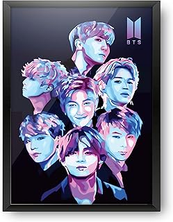 Affiche murale dégradée epic staff bts (avec cadre) meilleurs cadeaux pour les fans