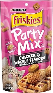 Gâteries pour chats purina friskies fabriquées aux états-unis à saveur de poulet