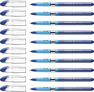 Stylo à bille schneider basic m slider (moyen) 1,0 mm, corps transparent, encre