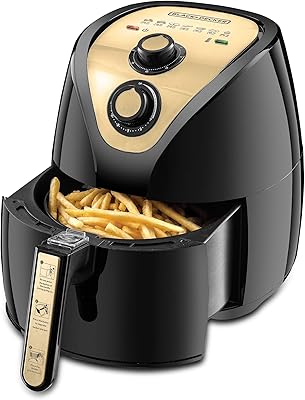 Friteuse à air électrique manuelle black+decker 25 l 800 g 1 500 w