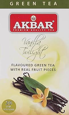 Thé noir aromatisé akbar à la vanille twilight 20 x 1,5 g (compact)