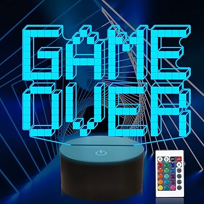 Lampe de jeu de pixels 3d 8 bits, veilleuse led à 16 couleurs
