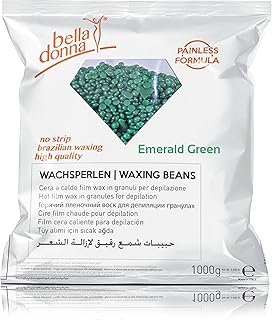 Bella donna haricots de cire vert émeraude pour une épilation sans traces