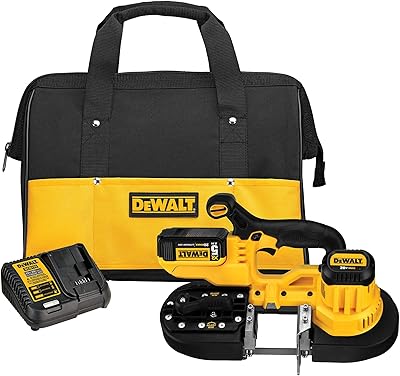 Kit de scie à ruban portative dewalt 20 volts maximum (dcs371p1)