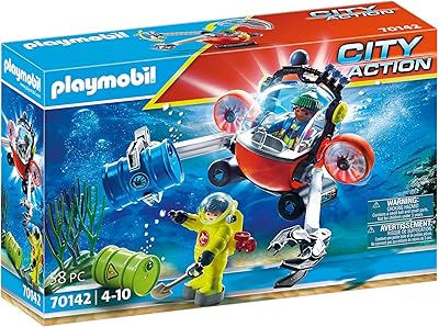 Playmobil city action sea rescue 70142 : eco-expédition avec bateau de plongée, à partir de 4 ans. Explorez un monde de bonnes affaires sur Diaytar Sénégal