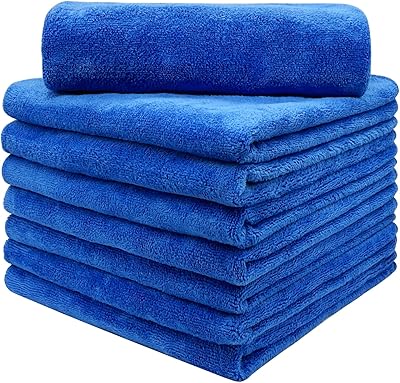 Serviettes en microfibre douces et très absorbantes, sans danger pour un usage domestique