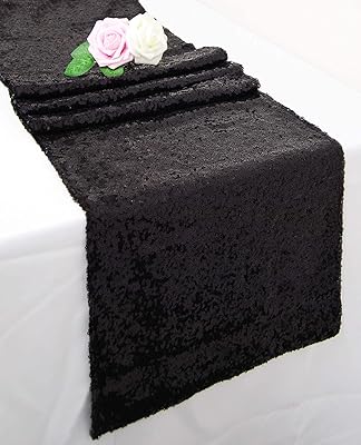 Chemin de table de luxe evershine 12" x 104" pour la maison, une fête,