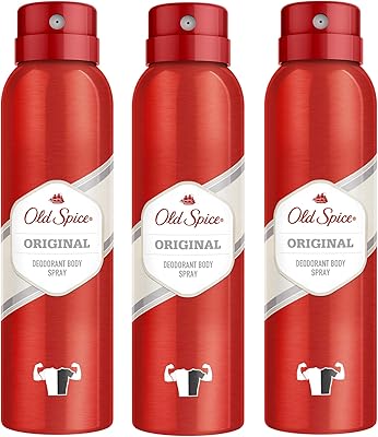 Déodorant en spray old spice original pour homme, 3 x 150 ml