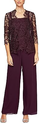 Alex evenings costume deux pièces grande taille pour femme avec veste brodée
