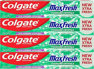 Dentifrice colgate max fresh breath gel menthe - 4 x 75 ml