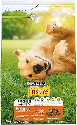 Purina friskies balance nourriture pour chien au poulet et légumes, 3 kg