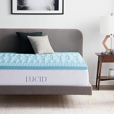 Matelas lucid 5 cm en mousse à mémoire de forme gel zond, 140