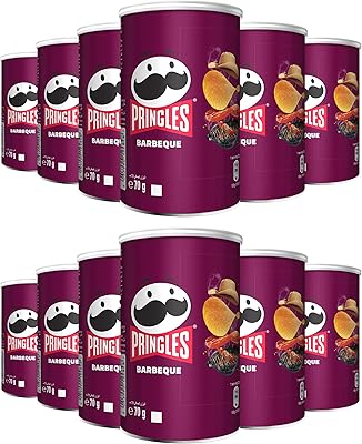 Pringles - chips de pommes de terre aromatisées au barbecue - snacks croquants