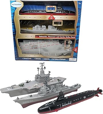 Un jeu de porte-avions destroyer de sous-marin et de navire de guerre