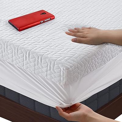 Couvre-matelas de luxe en mousse à mémoire de forme king size de 3