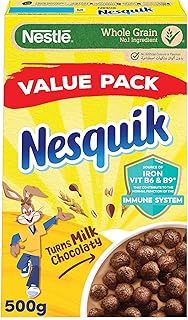 Céréales nesquik saveur chocolat, 500 g, paquet de 1 1665830. Vos marques préférées à prix réduits sur Diaytar