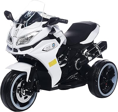 Dorsa bmw 1200 gs moto de sport pour enfants, blanc