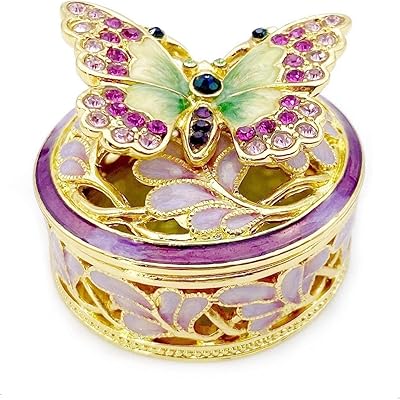 Jwt astyle boîtes à bijoux élégantes en forme de papillon. boîte à bijoux