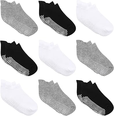 Chaussettes antidérapantes avec semelle antidérapante pour nourrissons, tout-petits, garçons et filles