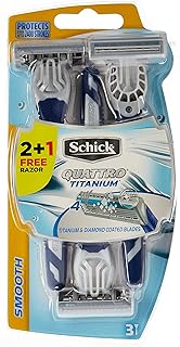 Rasoir jetable schic quattro titanium à 4 lames pour homme lames revêtues de titane. Diaytar : Où vos envies rencontrent votre budget