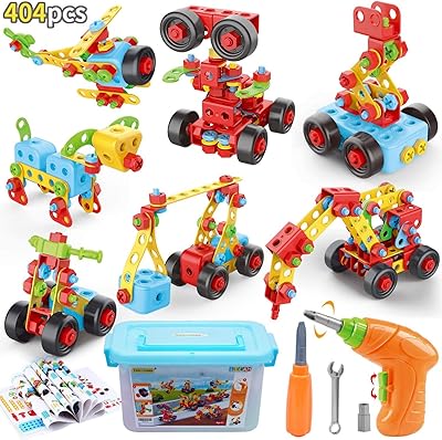 Jouets de construction diy - ensemble de blocs de construction de 404 pièces de steam | kit éducatif pour les enfants âgés de 3 4 5 6 ans et plus (404 pièces). Diaytar : L'e-commerce accessible à tous les Sénégalais