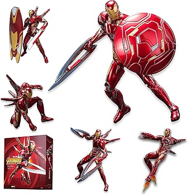 Figurine lonolly meg iron man mk50 - peinture de luxe de 7 pouces
