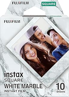 Film carré instantané instax avec bords blancs, paquet de 10, adapté à tous
