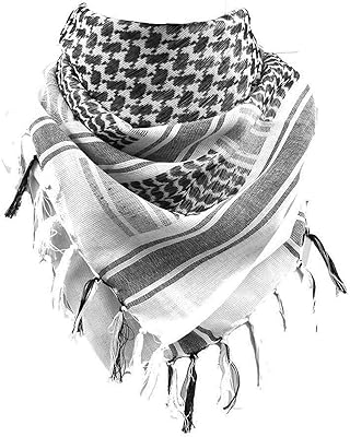 Écharpe shemagh militaire tactique 100 % coton, keffiyeh du désert, écharpe de cou