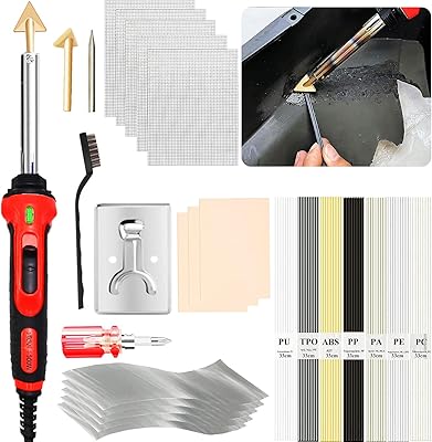 Outil de soudage plastique 100w kit 2 en 1 avec pointes