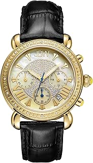 Montre chronographe diamant à trois sous-cadrans victory jb-6210 pour femme avec affichage analogique