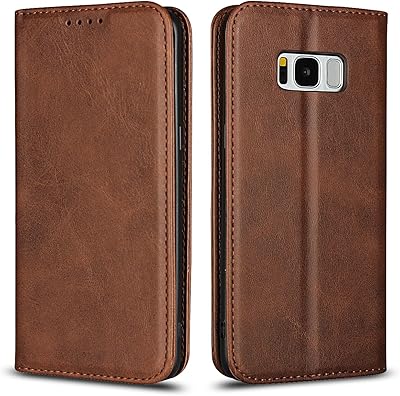 Étui portefeuille en cuir sailor tech pour samsung galaxy s8 étui à rabat