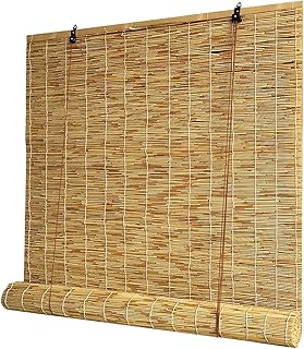 Lingwei rideau de fenêtre en bambou avec accessoires à roulettes, rideau de fenêtre