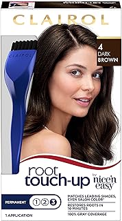 Clairol nice 'n easy root touch up teinture permanente pour cheveux, 4 couleurs