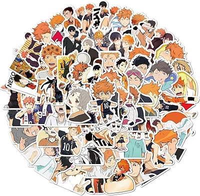 Autocollants imperméables en vinyle anime pour bouteilles d'eau, ordinateur, ordinateur portable, skateboards, bagages
