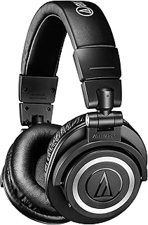 Casque supra-auriculaire bluetooth sans fil audio technica ath-m50xbt, noir, avec une clarté, un confort