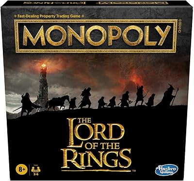 Monopoly : jeu de société édition seigneur des anneaux inspiré de la trilogie
