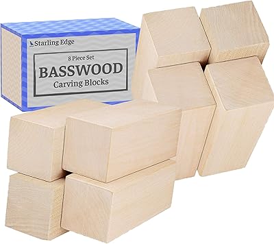 Blocs de sculpture en bois de tilleul