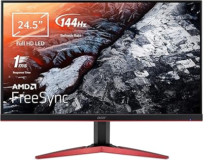 Moniteur de jeu acer 24,5 pouces fhd kg251qjbmidpx
